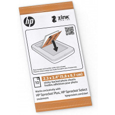 Фотобумага / Фотопленка HP Sprocket ZINK Paper для мгновенной печати 2.3x3.4 дюйма 10 листов