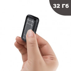 Диктофон цифровой миниатюрный с активацией голосом Yescool A50+, SD до 20 дней записи с клипсой и магнитом 32 Гб 