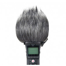 Меховая Ветрозащита для микрофона, диктофона, рекордера Zoom H1 / H1n длинный ворс