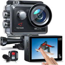 Видеокамера 4K, Touch Screen с дистанционным управлением, для подводной съемки Victure AC920 (без карты памяти) 