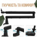 Стойка-пантограф для микрофона усиленная XZT CZ5538 для Blue Yeti / QuadCast / SoloCast / Samson Black (00-0001309)