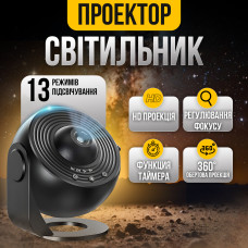 Cветильник ночник, лазерный проектор звёздного неба, галактики, Globe Galaxy Projector Black (00-0001328) Cветильник ночник, лазерный проектор звёздного неба, галактики, Globe Galaxy Projector Black (00-0001328)