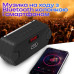 Радиоприемник / Bluetooth-колонка с аккумулятором LED дисплей HF216 ( FM, USB, MP3, MicroSD) Black