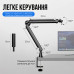 Стійка-пантограф для мікрофона посилена NB-F10 для Blue Yeti / QuadCast / SoloCast / Samson Black Стійка-пантограф для мікрофона посилена NB-F10 для Blue Yeti / QuadCast / SoloCast / Samson Black