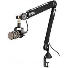 Микрофон Rode PodMic + Профессиональная стойка пантограф в наборе Rode PSA1 с возможностью вращения 360 градусов