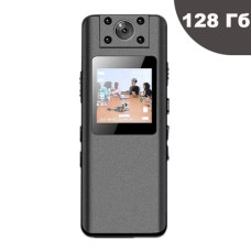 Мини видеокамера с поворотным объективом, экраном и диктофоном Yescool A22 + карта памяти 128 Гб